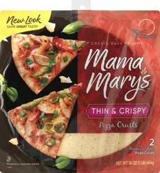 Mama Mary's Thin & Crispy Pizza Crust, Kosher, 2 Count