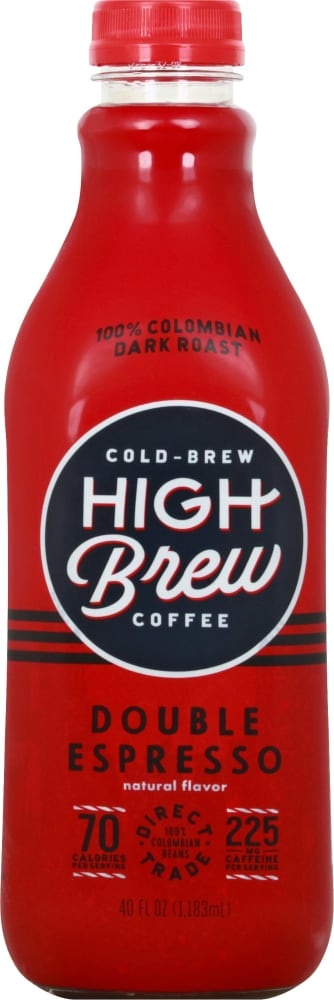 slide 1 of 1, High Brew Double Espresso Cold Brew Coffee, 40 fl oz