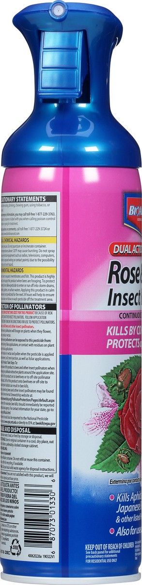 slide 12 of 13, Bioadvanced Dual Action Rose & Flower Insect Killer Continuous Spray 15.7 oz, 15.7 oz