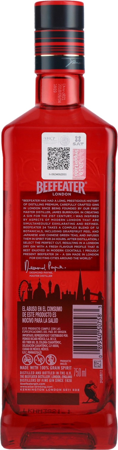 slide 7 of 9, Beefeater Dry Gin, London, 1 liter