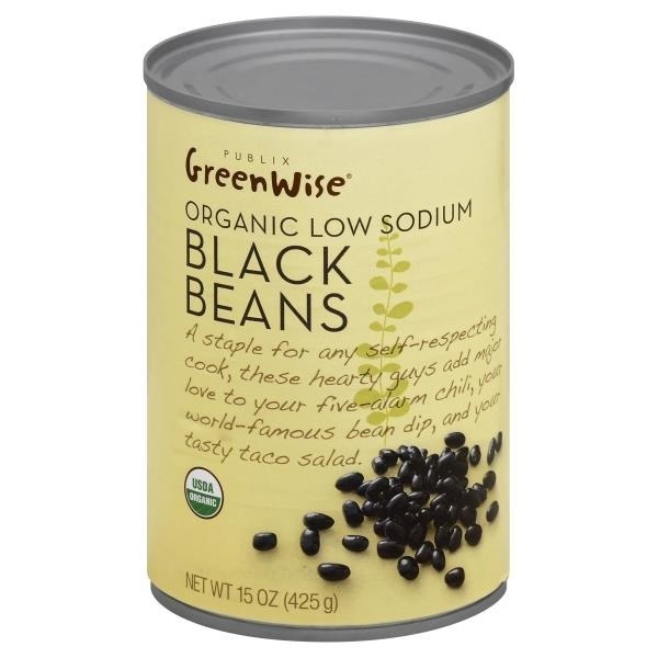 slide 1 of 1, GreenWise Organic Low Sodium Black Beans, 15 oz