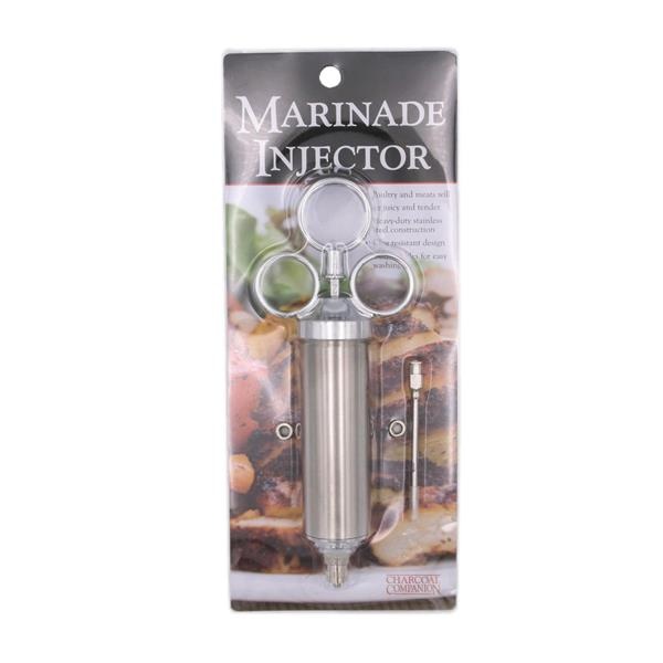 slide 1 of 1, Hy-Vee Charcoal Companion Marinade Injector Stainless Steel, 1 ct