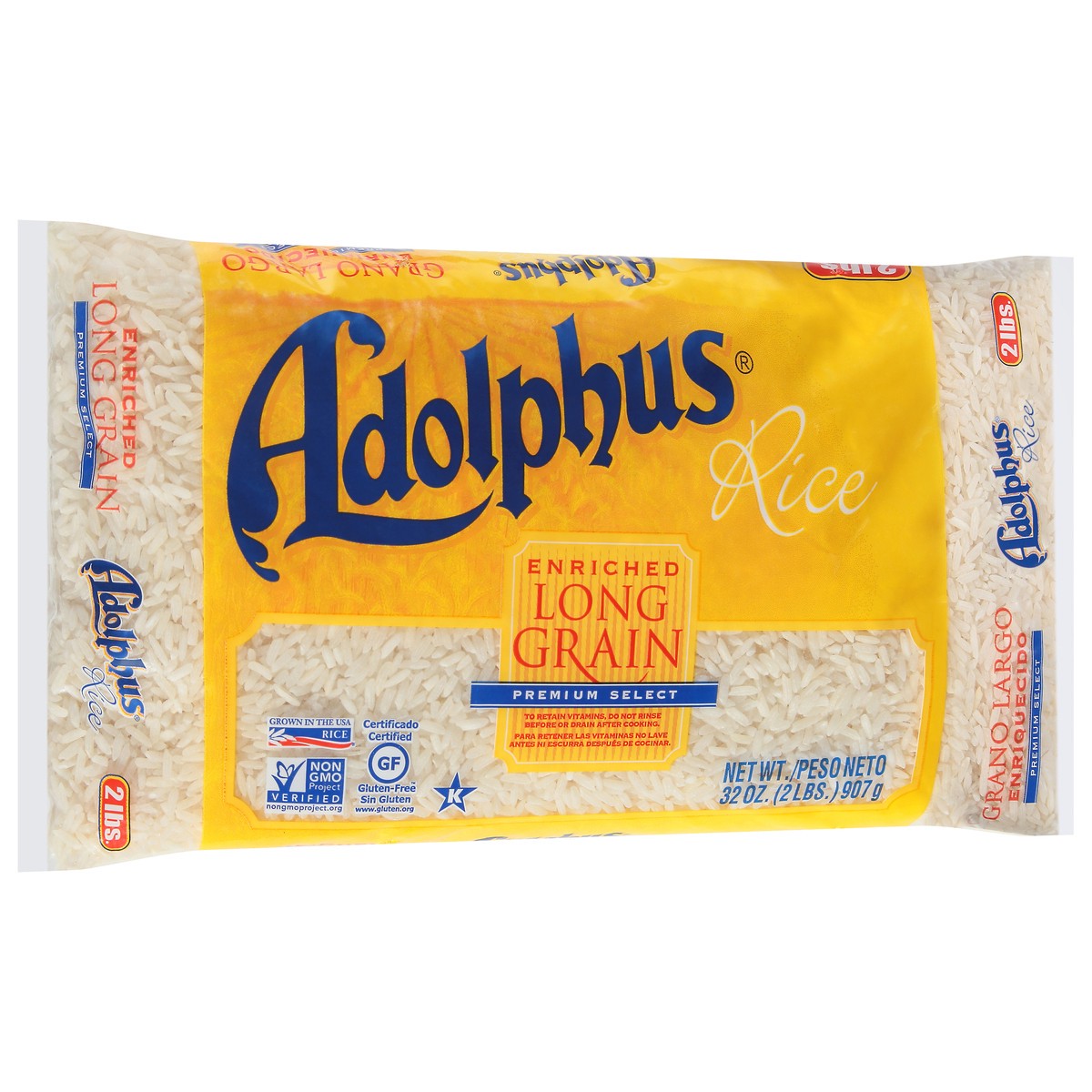 slide 5 of 9, Adolphus Enriched Long Grain Rice 32 oz, 32 oz