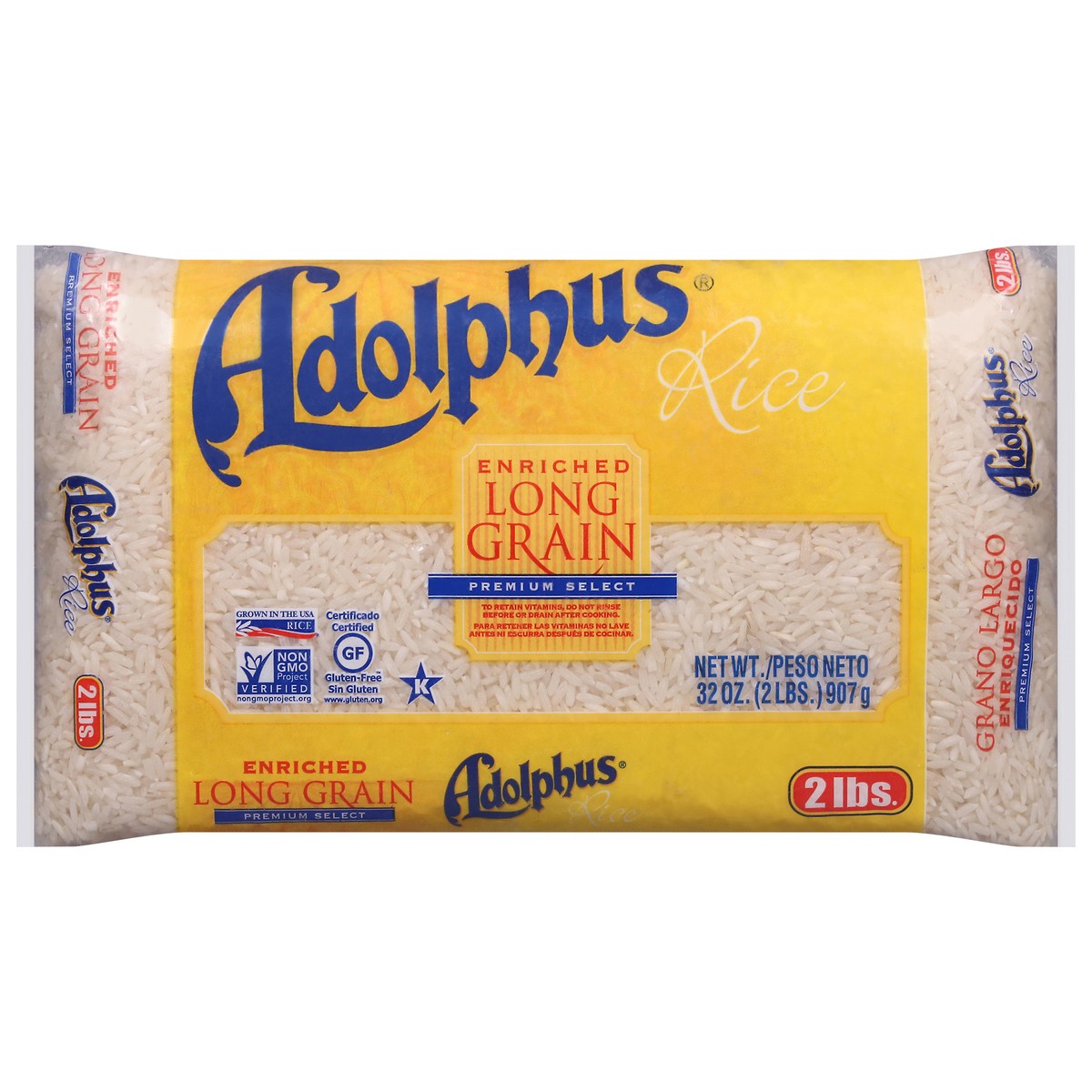 slide 1 of 9, Adolphus Enriched Long Grain Rice 32 oz, 32 oz