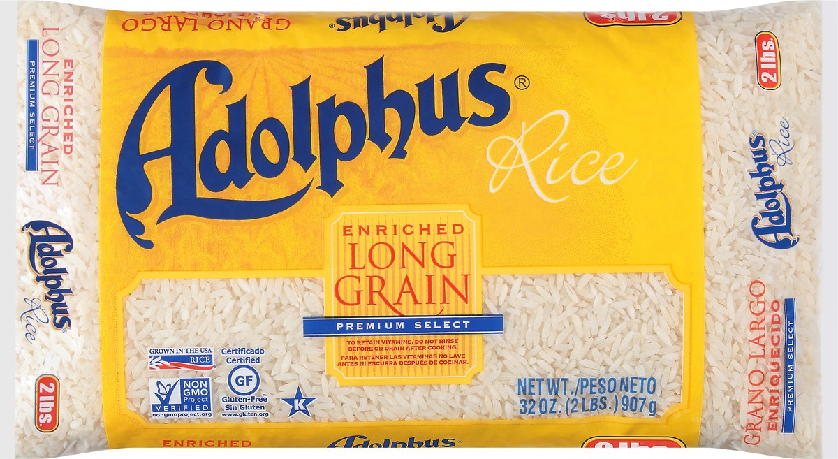 slide 4 of 9, Adolphus Enriched Long Grain Rice 32 oz, 32 oz