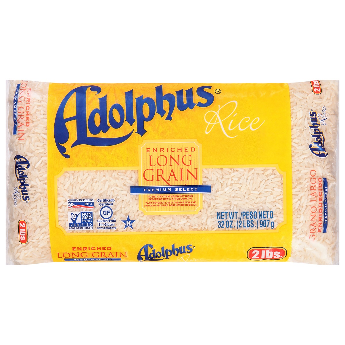 slide 1 of 6, Adolphus Enriched Long Grain Premium Select Rice, 32 oz