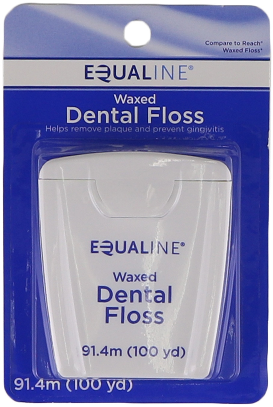 slide 1 of 1, Equaline Dental Floss Waxed, 100 yd