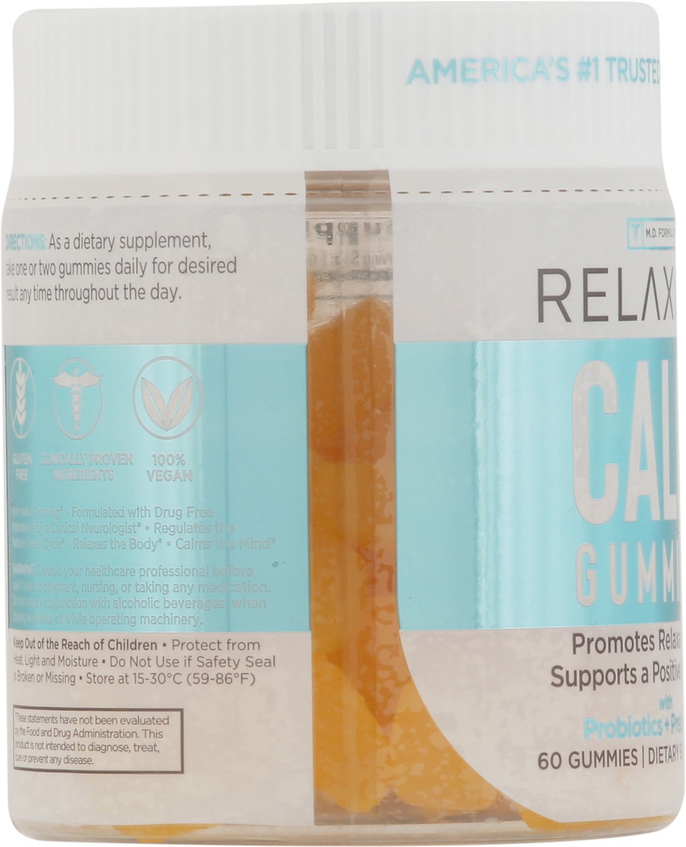 slide 3 of 9, Relaxium Yummy Lemon Calm with Probiotics + Prebiotics 60 Gummies, 60 ct