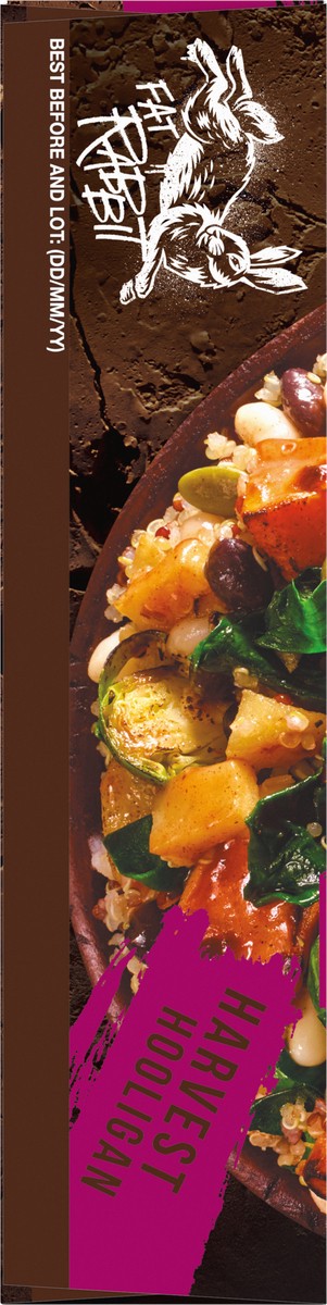 slide 7 of 13, Fat Rabbit Harvest Hooligan with Roasted Vegetables, Fruit & Pumpkin Seeds in Cinnamon & Flaxseed Oil Dressing over Quinoa Frozen Meal, 10 oz Box, 10 oz