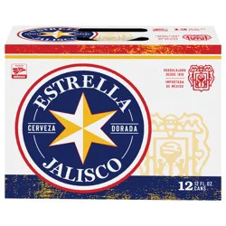 Estrella Jalisco Beer, 12 Pack 12 fl. oz. Cans