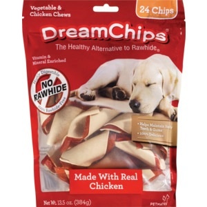 slide 1 of 1, DreamBone Dream Fillets Vegetable & Chicken Treats, 24 ct