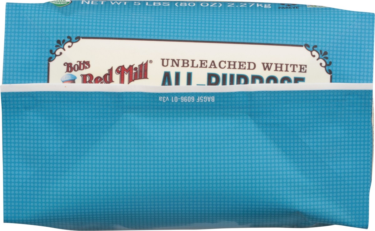 slide 4 of 9, Bob's Red Mill Unbleached White Organic All-Purpose Flour 80 oz, 5 lb