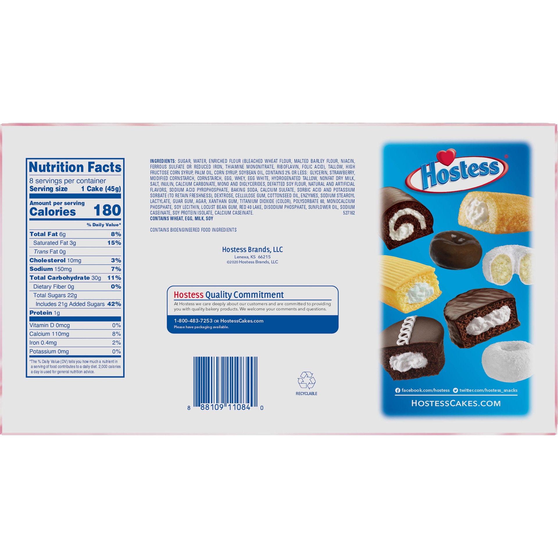 slide 2 of 4, HOSTESS Limited Edition Strawberry Flavored CupCakes, 8 Count, 12.7 oz, 12.7 oz