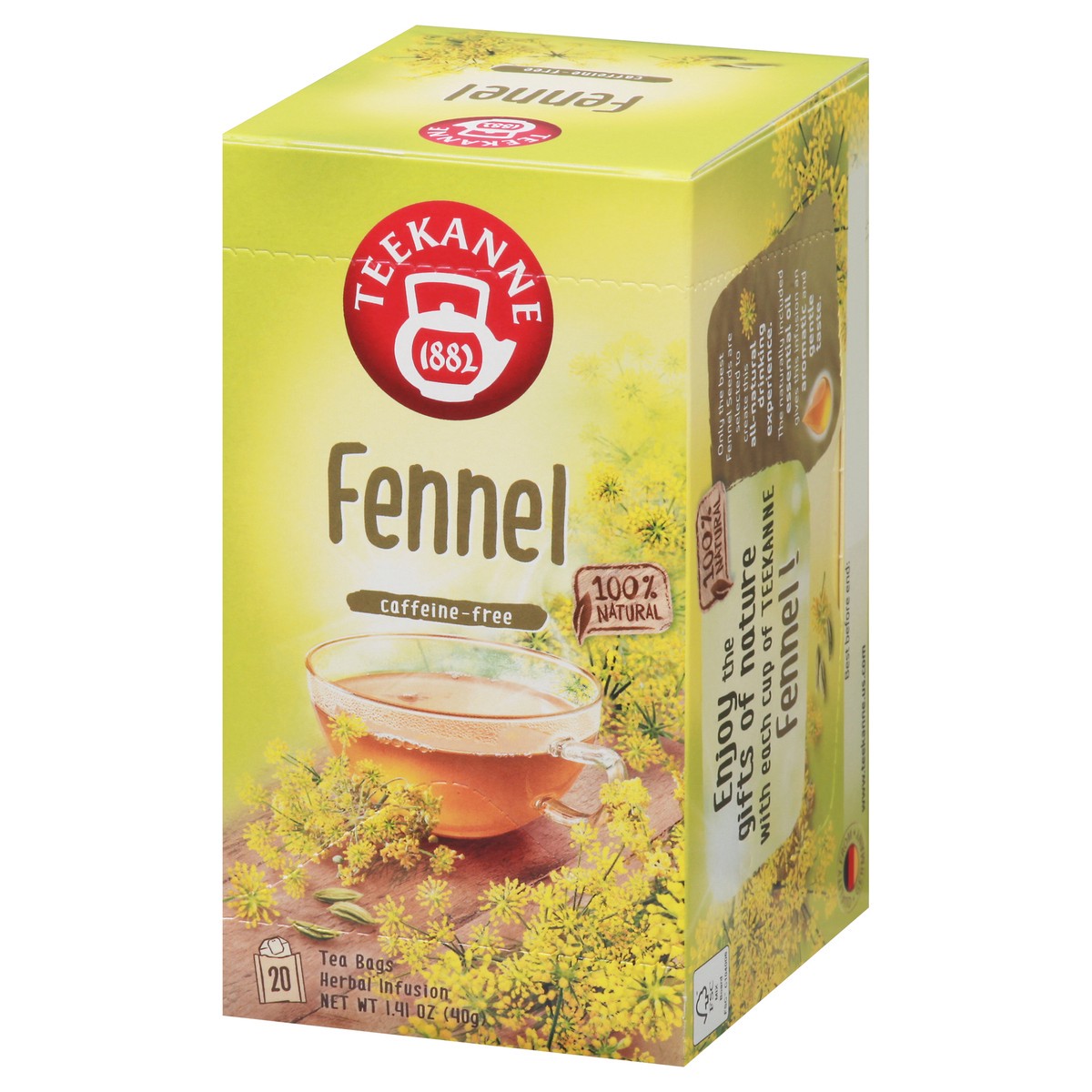 slide 3 of 14, Teekanne Fennel Tea, 20 ct; 1.41 oz