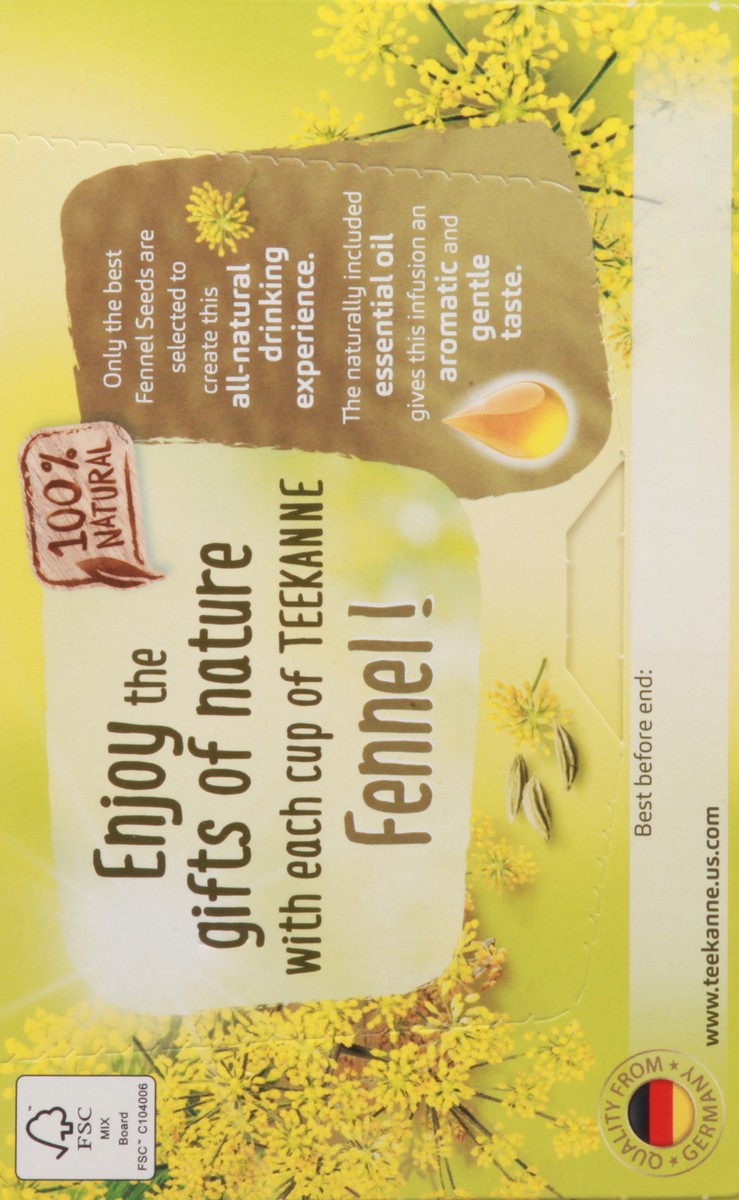 slide 12 of 14, Teekanne Fennel Tea, 20 ct; 1.41 oz