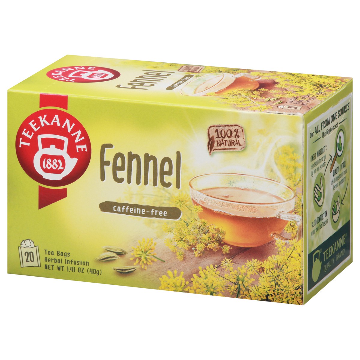 slide 4 of 14, Teekanne Fennel Tea, 20 ct; 1.41 oz