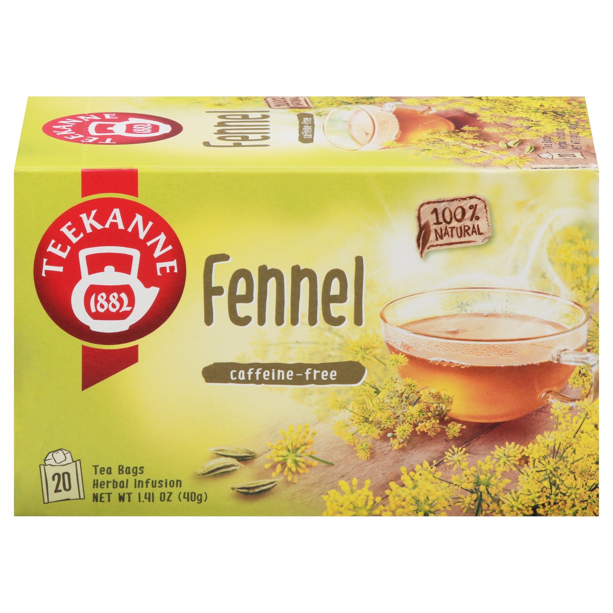slide 2 of 14, Teekanne Fennel Tea, 20 ct; 1.41 oz