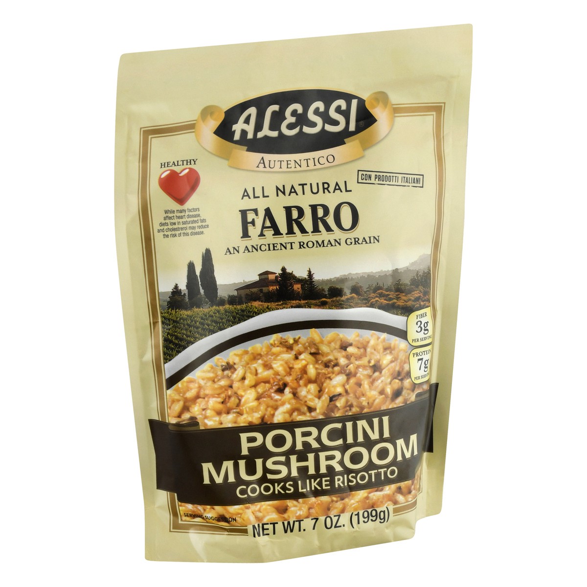 slide 10 of 12, Alessi Farro Porcini Mushroom Mix, 7 oz