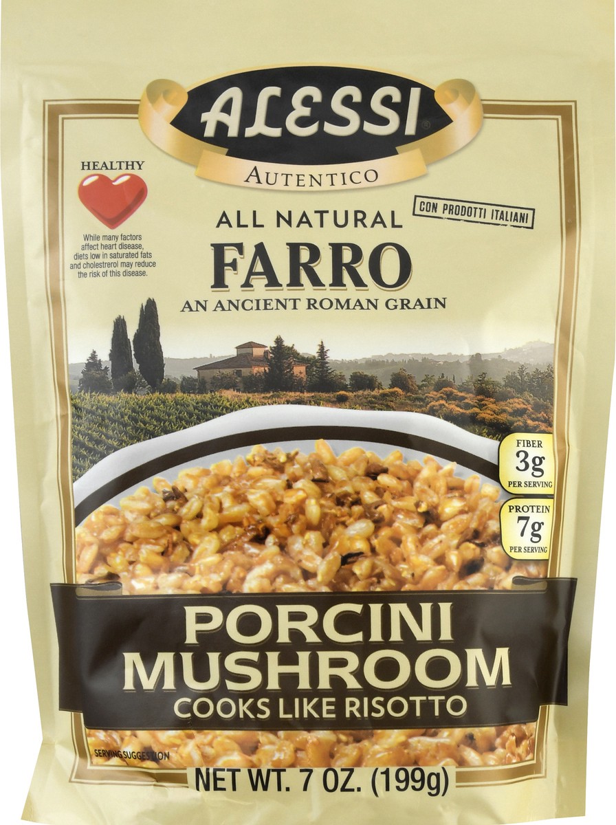 slide 1 of 12, Alessi Premium Porcini Mushroom Farro 7 oz, 7 oz