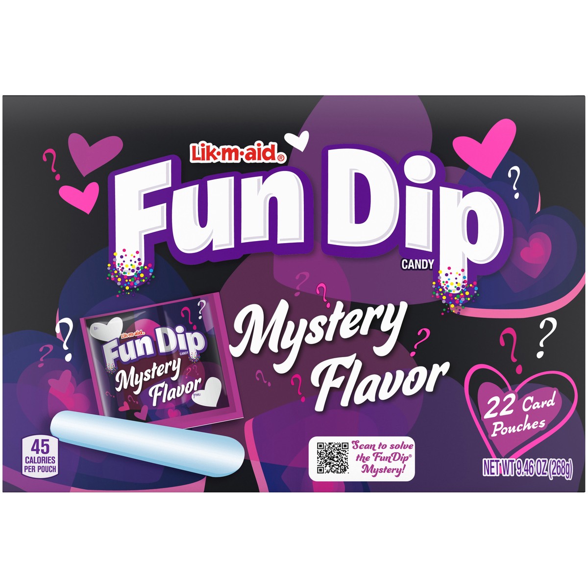 slide 1 of 15, FUN DIP Mystery Flavor Valentines Candy 22 ct Box, 1 ct