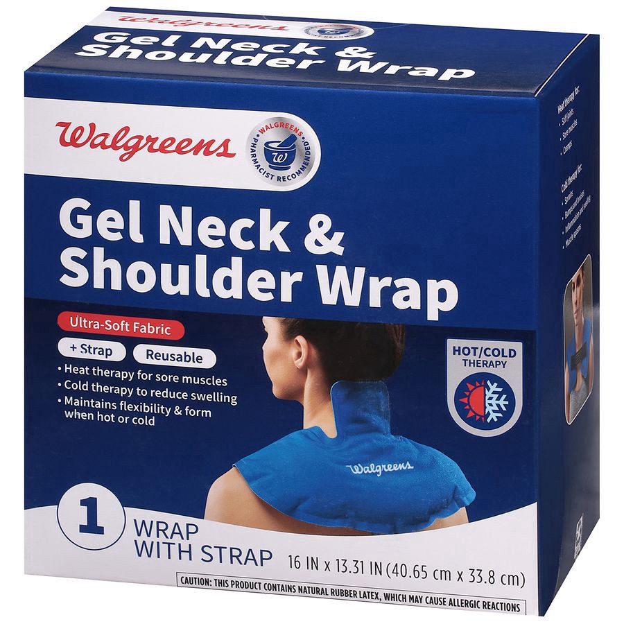 slide 3 of 3, Walgreens Reusable Hot and Cold Neck and Shoulder Wrap, 1 ct