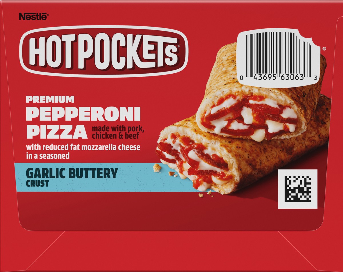 slide 9 of 13, Hot Pockets Pepperoni Pizza, Italian Style Crust, Frozen Snack, 20 Value Pack, 90 oz