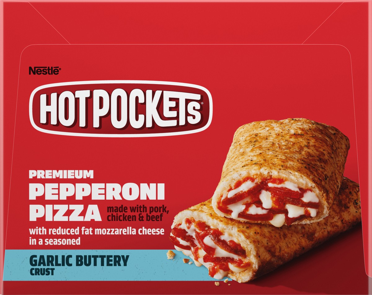 slide 3 of 13, Hot Pockets Pepperoni Pizza, Italian Style Crust, Frozen Snack, 20 Value Pack, 90 oz