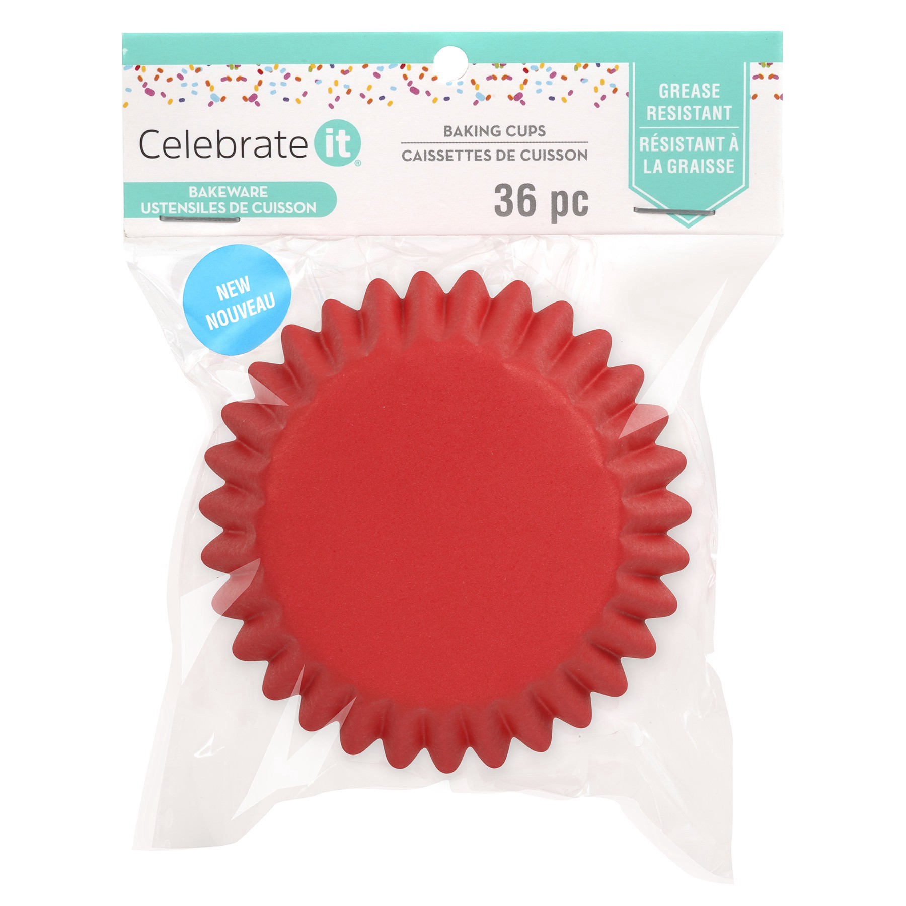 slide 3 of 3, Grease-Resistant Baking Cups By Celebrate It, 1.97 in x 1.18 in