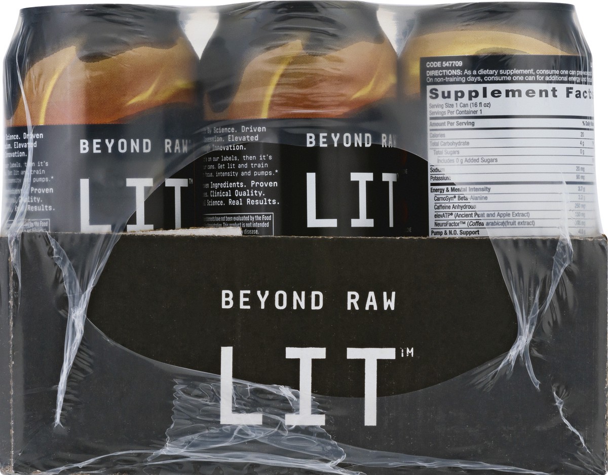 slide 10 of 13, Beyond Raw LIT Beyond Dew Energy Drink - 12 ct, 12 ct