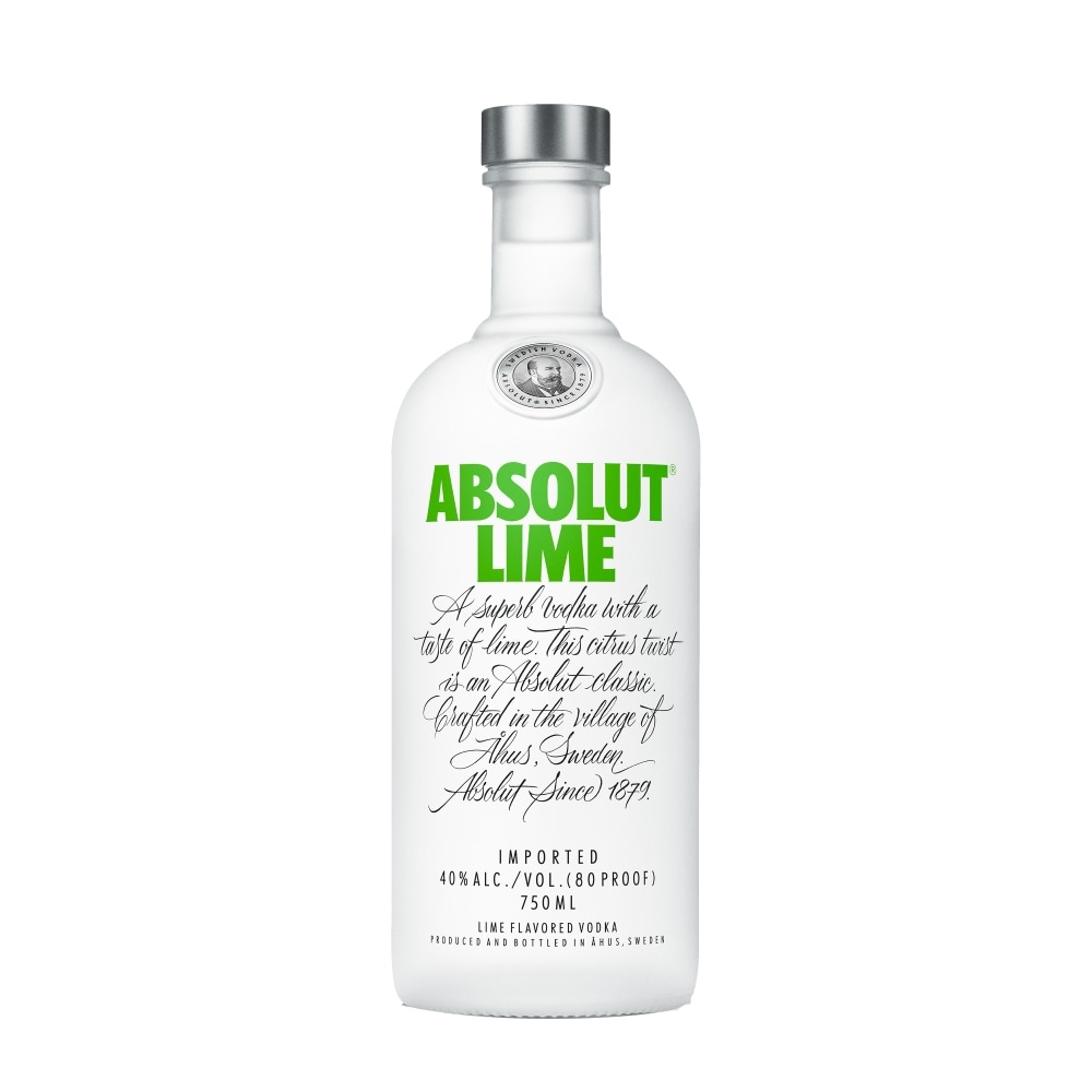 slide 1 of 2, Absolut Lime Vodka, 750 ml