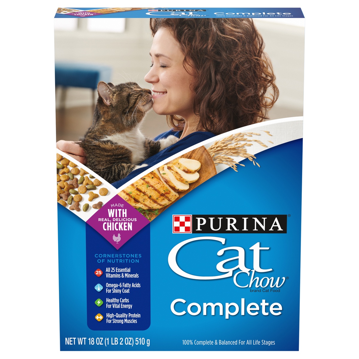 slide 1 of 9, Purina Cat Chow, 18 oz