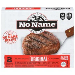 No Name Boneless Beef Bottom Original Sirloin Steak 2 ea
