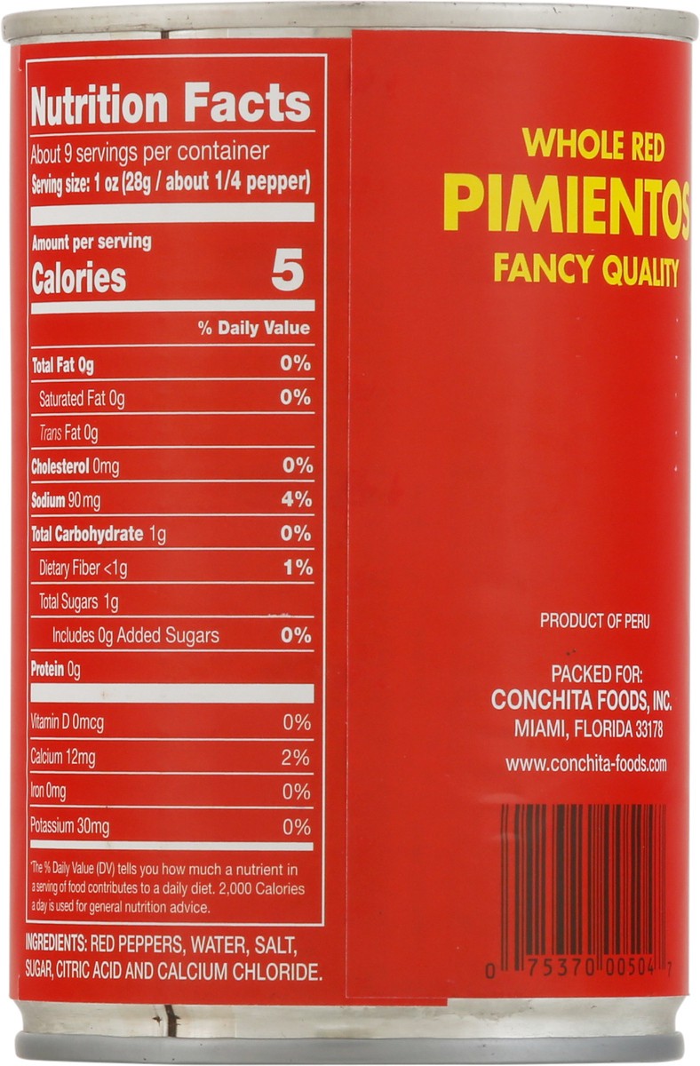 slide 5 of 9, Conchita Whole Red Pimientos 14 oz, 14 oz