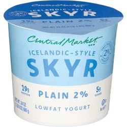 Central Market Icelandic-Style Skyr Low-Fat Yogurt – Plain