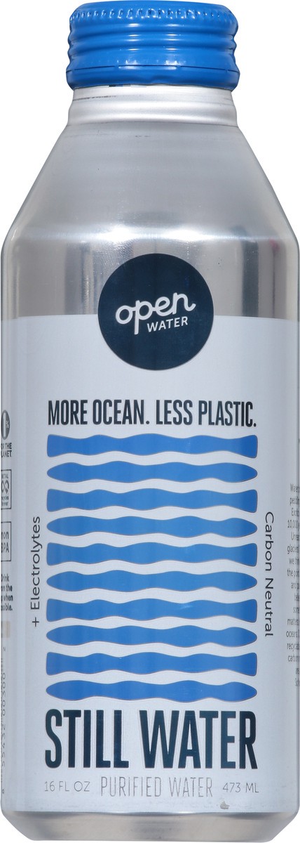 slide 3 of 9, Open Water Water Still Purified - 16 oz, 16 oz