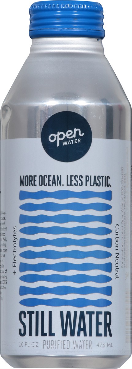 slide 9 of 9, Open Water Water Still Purified - 16 oz, 16 oz