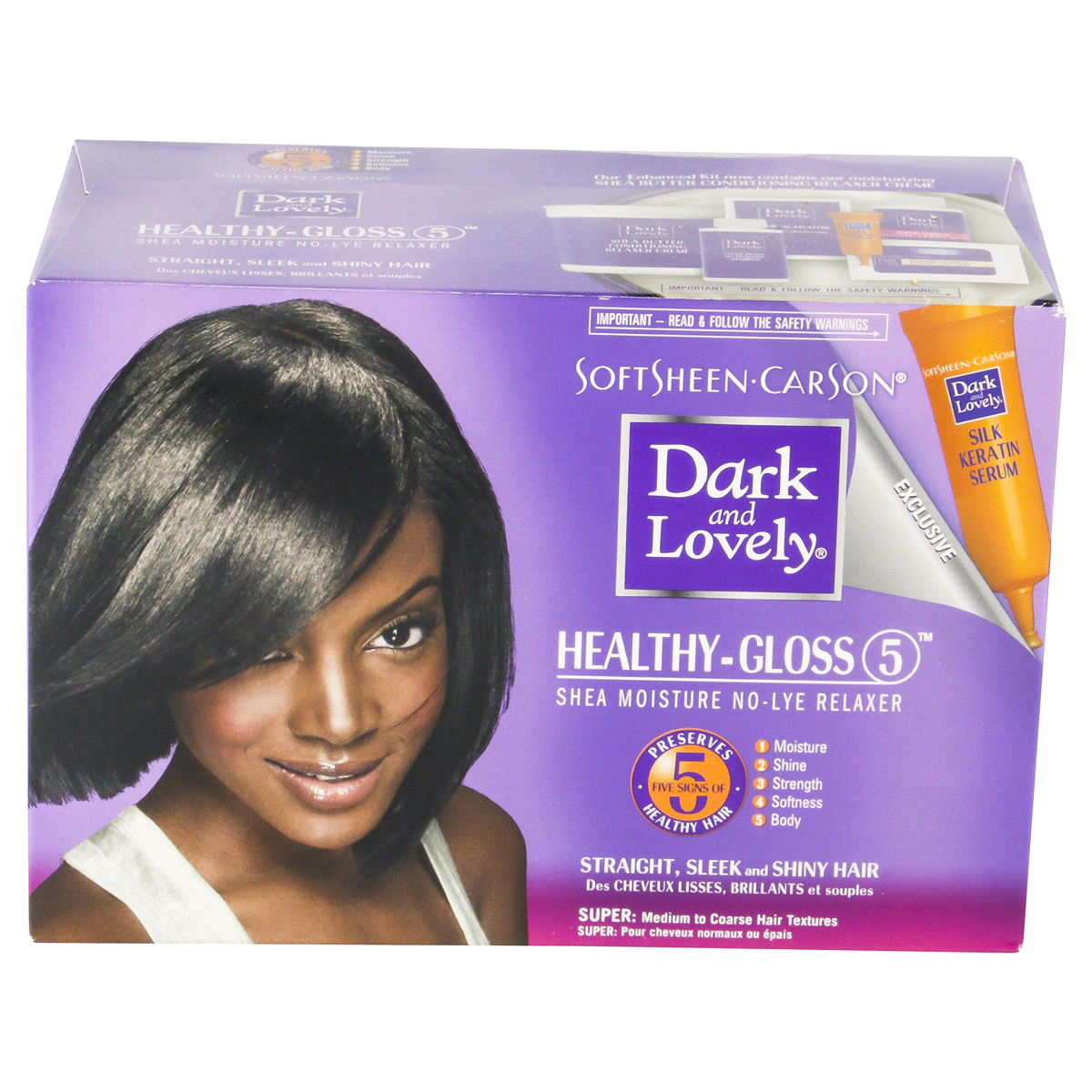 slide 1 of 8, SoftSheen-Carson Dark and Lovely Healthy-Gloss 5 Shea Moisture No-Lye Relaxer, 1 kit