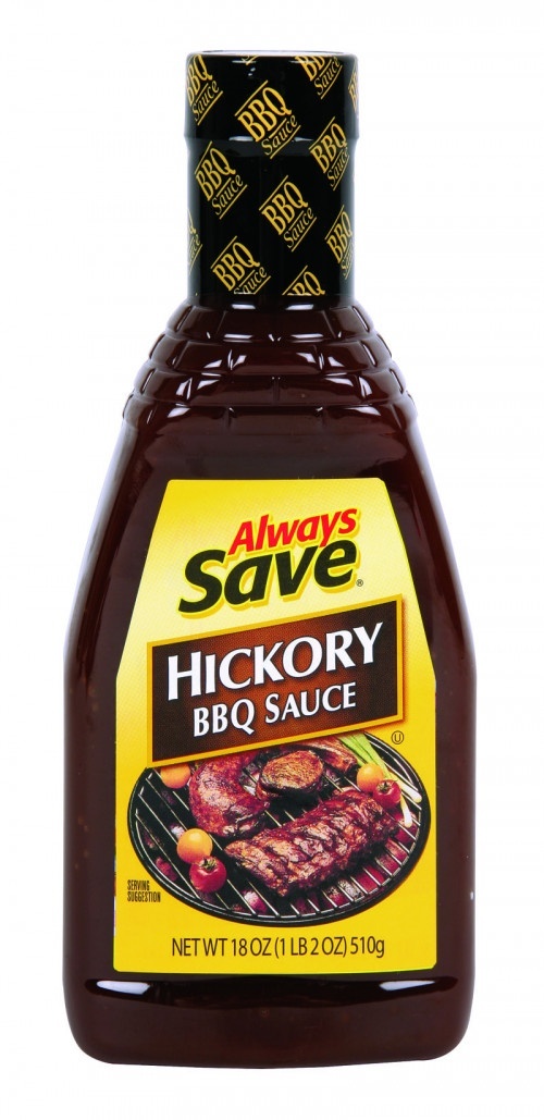 slide 1 of 1, Always Save Hickory BBQ Sauce, 18 oz