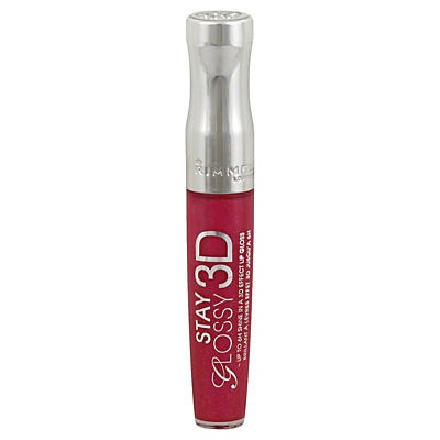 slide 1 of 1, Rimmel London Stay Glossy 3d Lipgloss Candy Floss, 1 ct