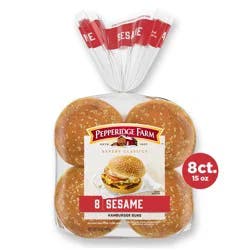 Pepperidge Farm Sandwich Buns, with Sesame Seeds - 8 buns, 13 oz (369 g)