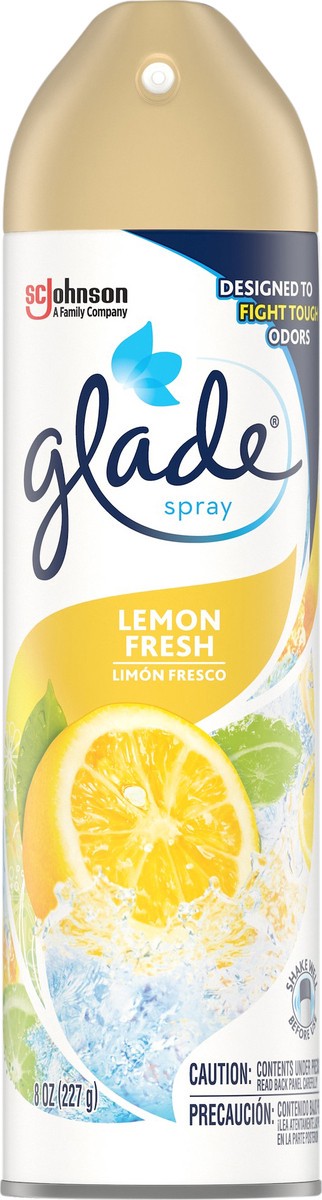 slide 2 of 7, Glade 8Oz Aerosol Lemon Fresh, 1 ct