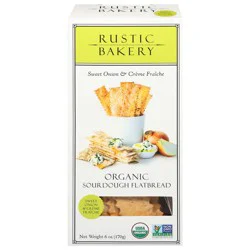 Rustic Bakery Organic Sweet Onion & Creme Fraiche Sourdough Flatbread 6 oz