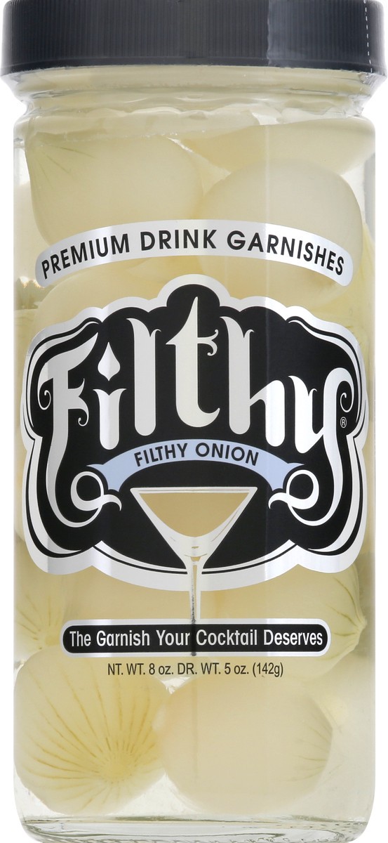 slide 6 of 7, Filthy Food Filthy Onion Drink Garnishes - 8 oz, 8 oz