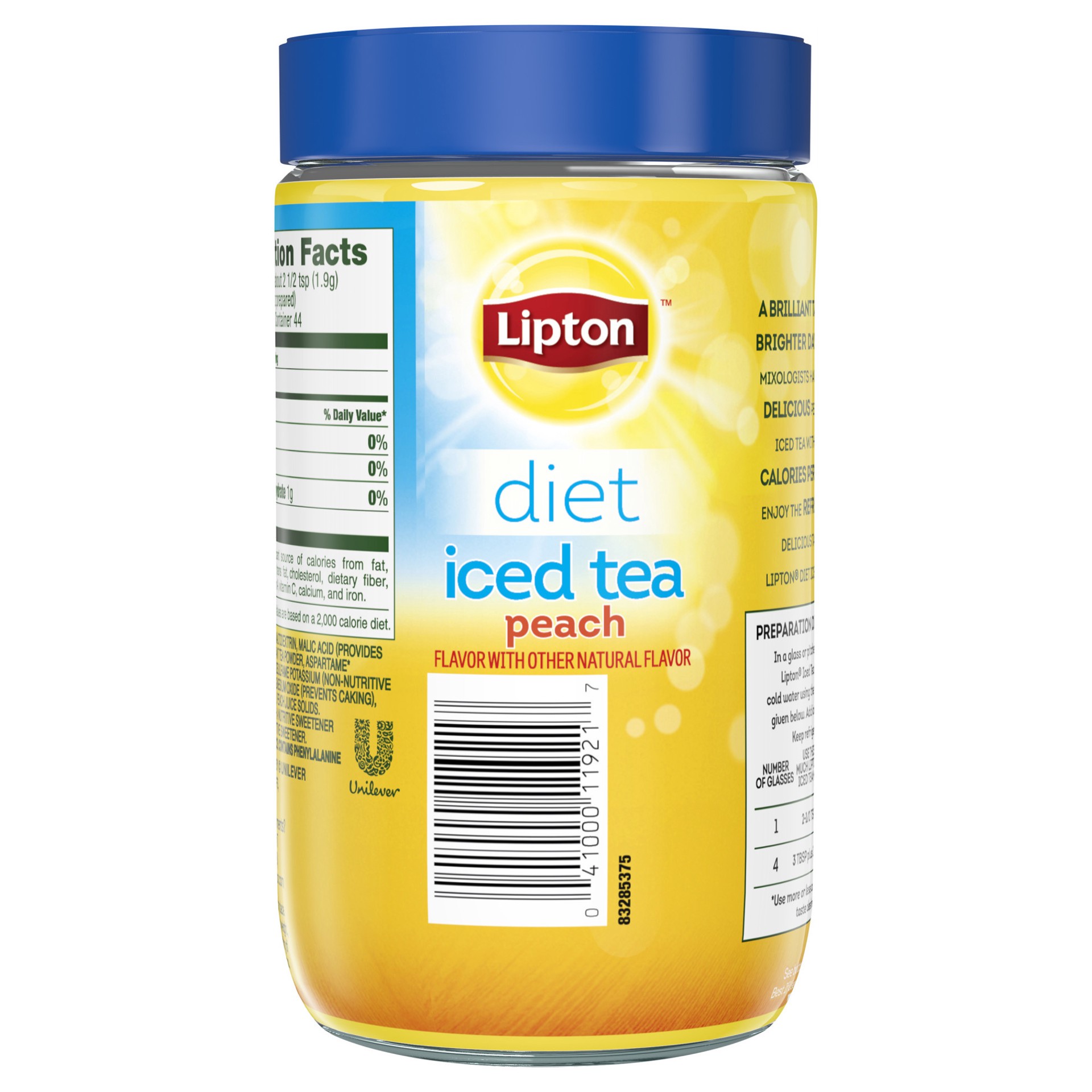 slide 3 of 4, Lipton Iced Tea Mix Diet Peach, 10 qt, 2.9 oz