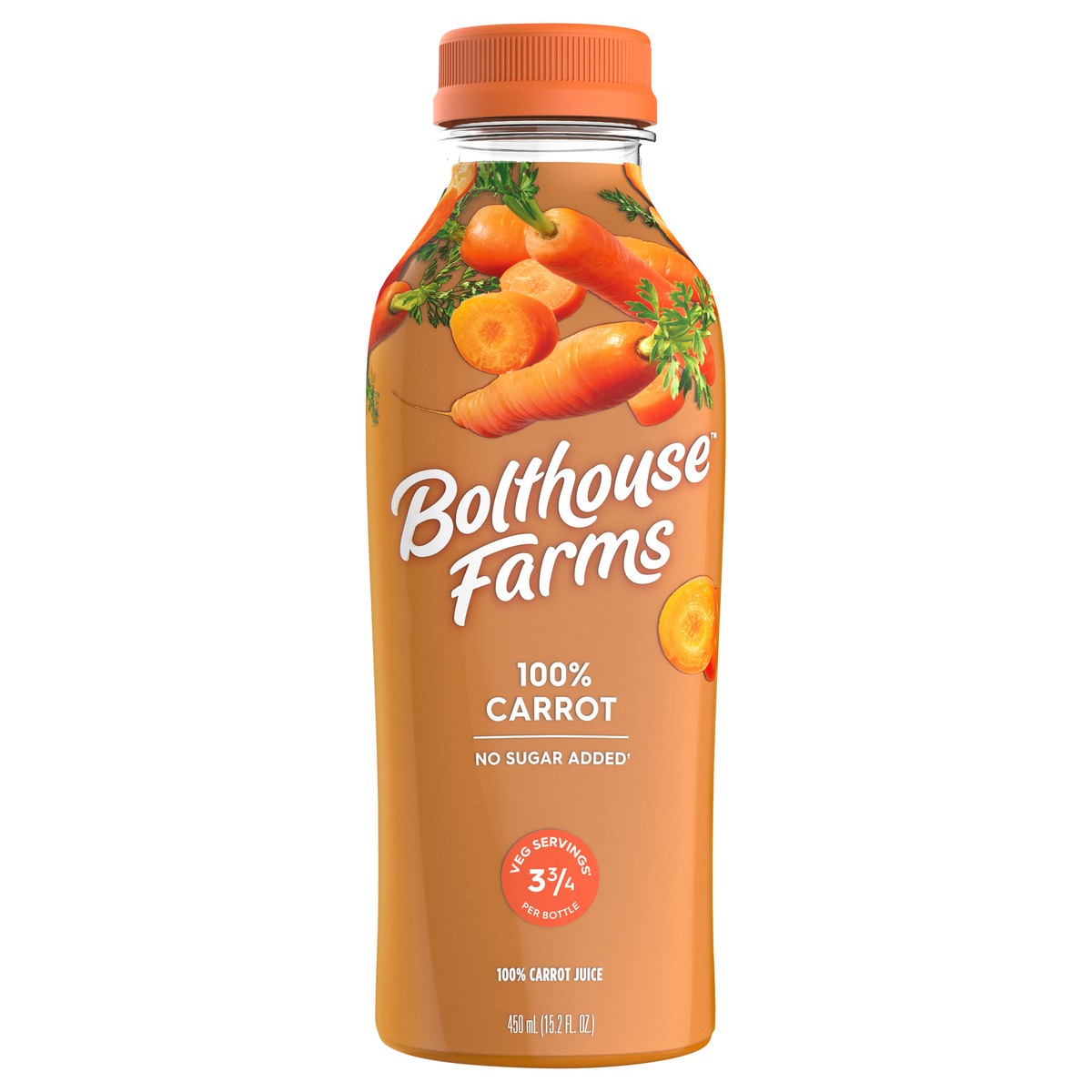 slide 1 of 5, Bolthouse Farms 100% Carrot Vegetable Juice- 15.2 oz, 15.2 oz