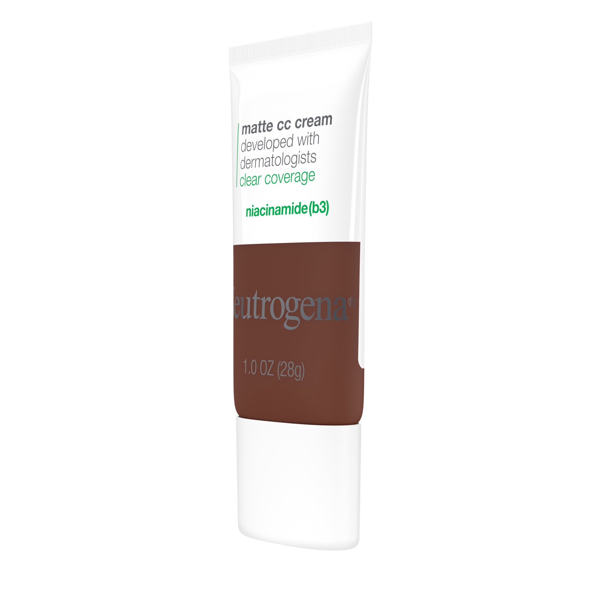 slide 5 of 7, Neutrogena Clear Coverage Flawless Matte Color Correcting Cream, Full-Coverage - 10.0 Sienna, 1 oz