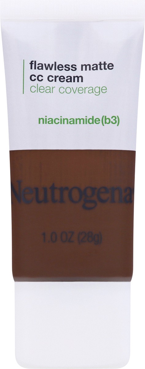 slide 1 of 7, Neutrogena Clear Coverage Sienna 10.0 Flawless Matte CC Cream 1 oz, 1 oz