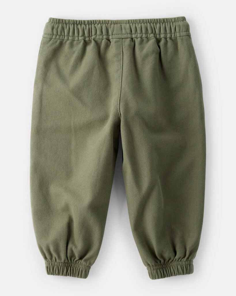 slide 3 of 3, Baby Boy Herringbone Fashion Pants - Green Green 12M, 1 ct