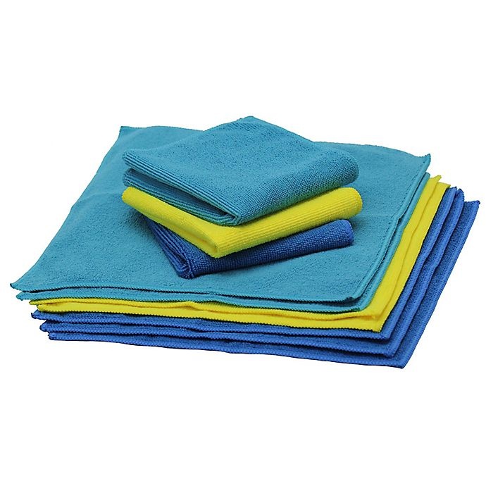 slide 1 of 5, Schroeder & Tremayne The Original Microfiber Cleaning Cloths, 10 ct