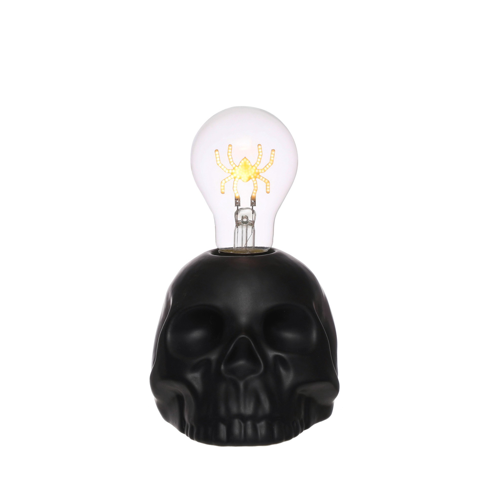 slide 4 of 4, 7.5" Skull Decorative Light By Ashland, 5.5 in x 4 in x 7.5 in